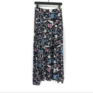 MORRISDAY THE LABEL Gypsy Rose Maxi Skirt Black White Pink Blue S